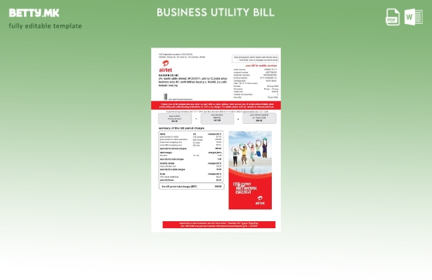 Модерен стил на Индија Airtel телекомуникациски услуги за деловни сметки за кому